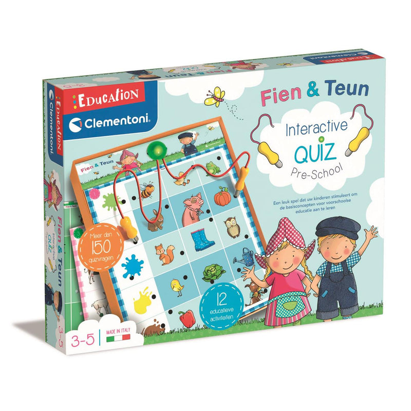 Afbeelding laden in galerijviewer, Clementoni interactive quiz fien teun 3-5 jaar