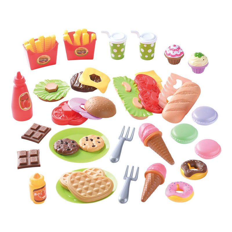 Afbeelding laden in galerijviewer, Playgo speelgoed eten lunch en snacks speelset - 60dlg.