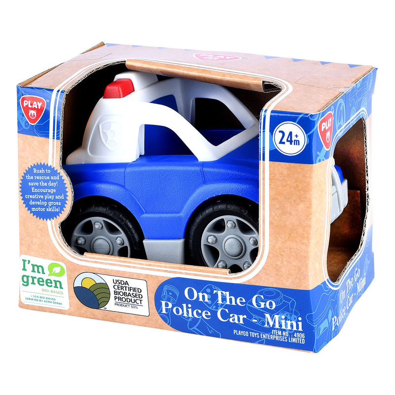 Afbeelding laden in galerijviewer, Playgo biobased politieauto - 12cm