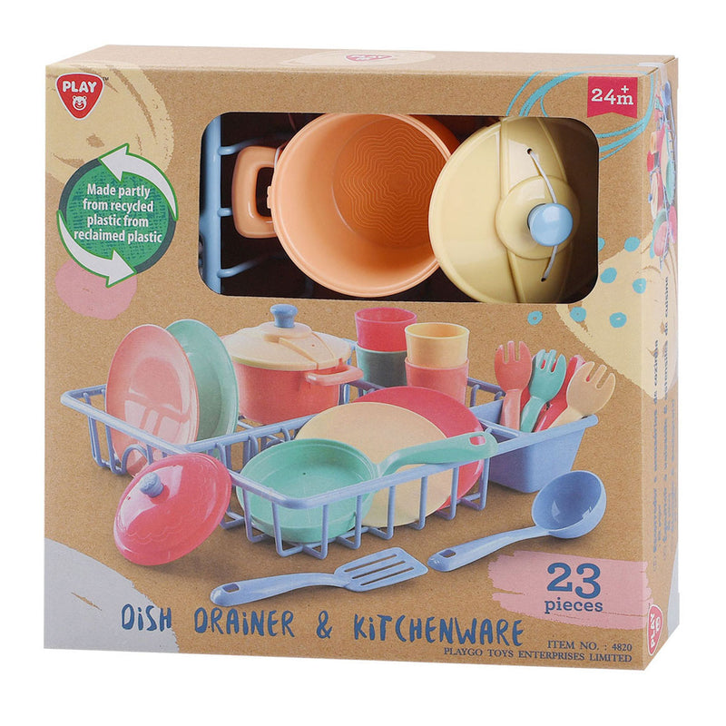 Chargez l'image dans la visionneuse de la galerie, Playgo wasrek met keukenaccessoires - 23dlg