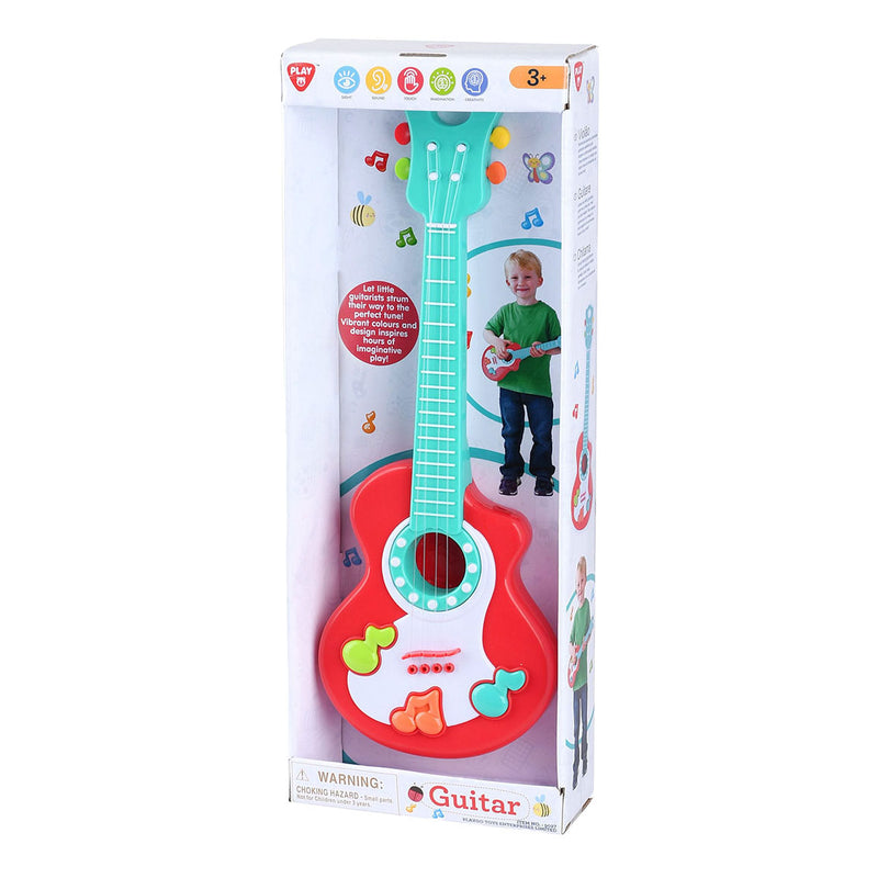 Load image into Gallery viewer, Playgo gitaar met muzieknoten rood