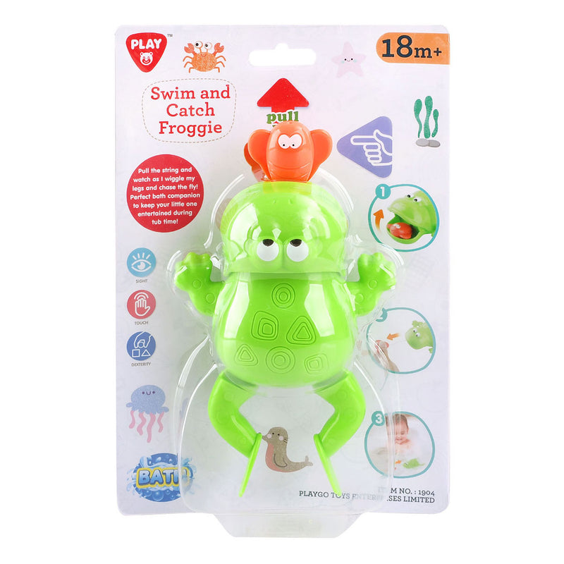 Load image into Gallery viewer, Playgo badspeelgoed vang en zwem kikker - 2dlg.