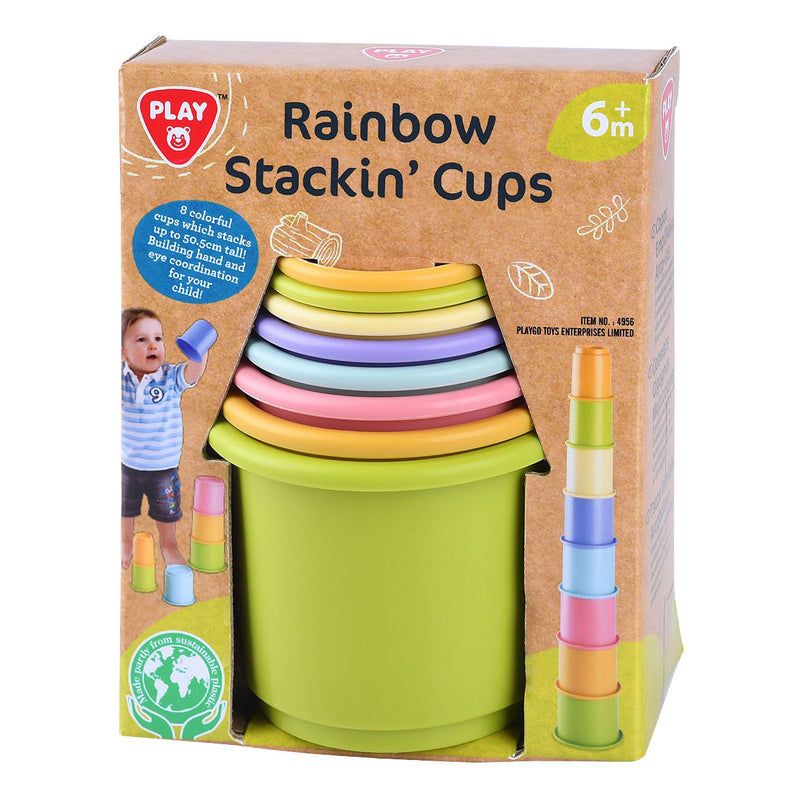 Afbeelding laden in galerijviewer, Playgo stapelblokken kleur - 8dlg.