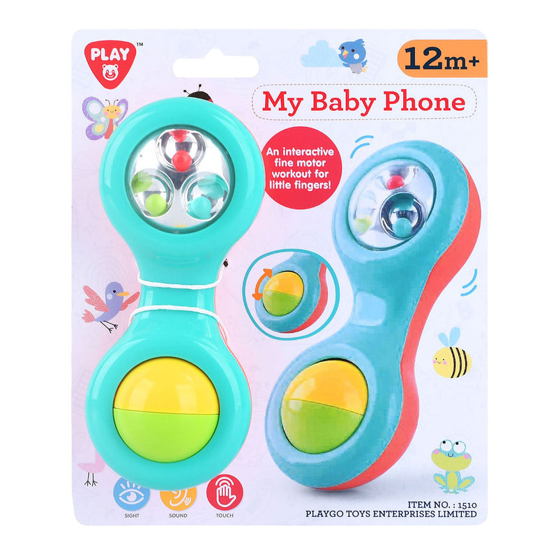 Afbeelding laden in galerijviewer, Playgo mijn baby telefoon met bewegende balletjes