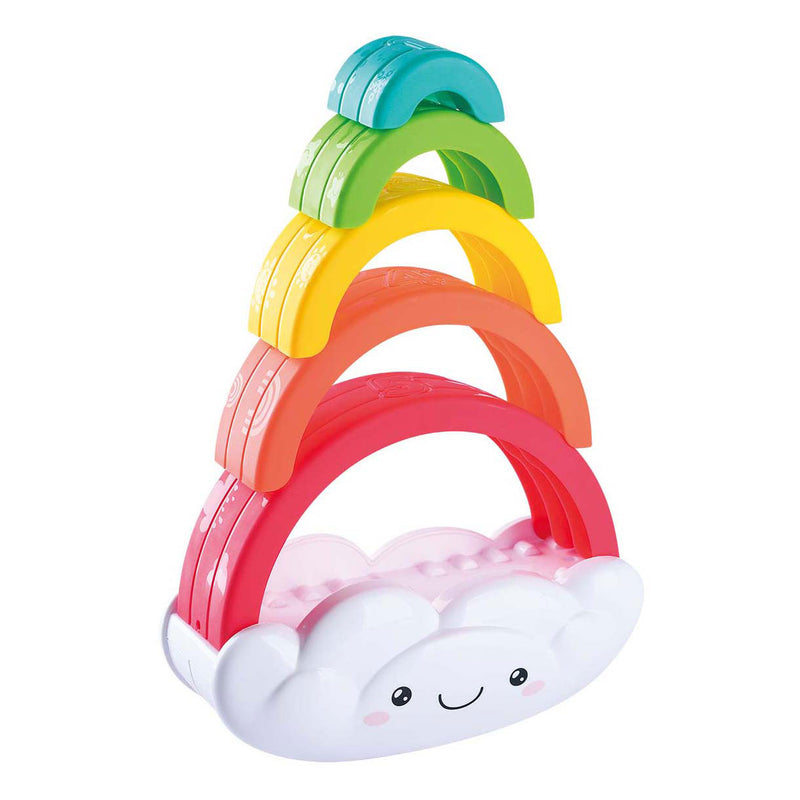 Load image into Gallery viewer, Playgo regenboog stapeltoren - 6dlg.