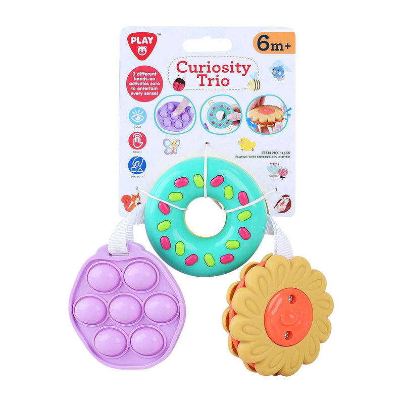 Load image into Gallery viewer, Playgo sensorisch speelgoed bloem en donut en pop-it - 3dlg.