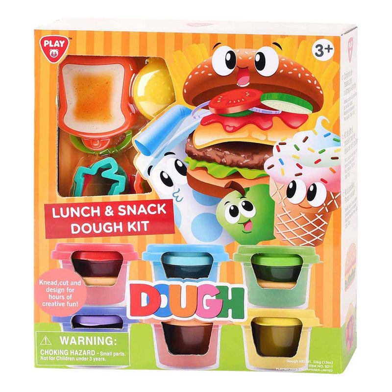 Load image into Gallery viewer, Playgo lunch en snoep kleiset - 6 kleipotjes