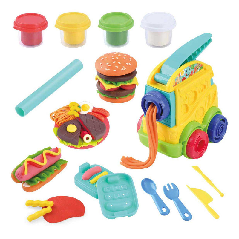 Load image into Gallery viewer, Playgo food truck kleiset - 4 kleipotjes