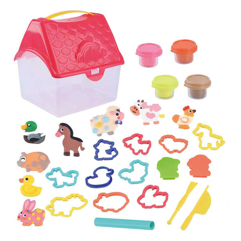 Afbeelding laden in galerijviewer, Playgo boerderij kleiset - creatieve klei speelset voor kinderen.