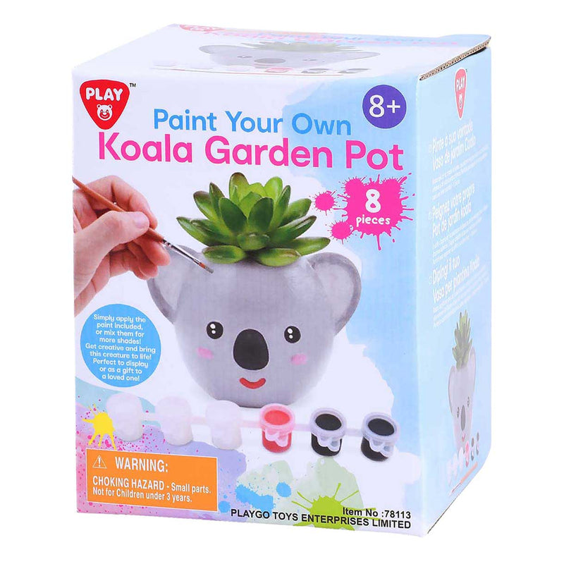 Afbeelding laden in galerijviewer, Playgo schilder je eigen koala bloempotje - 8dlg.