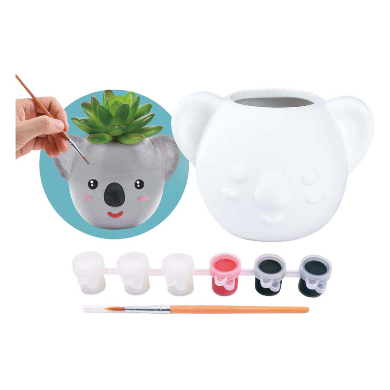 Afbeelding laden in galerijviewer, Playgo schilder je eigen koala bloempotje - 8dlg.