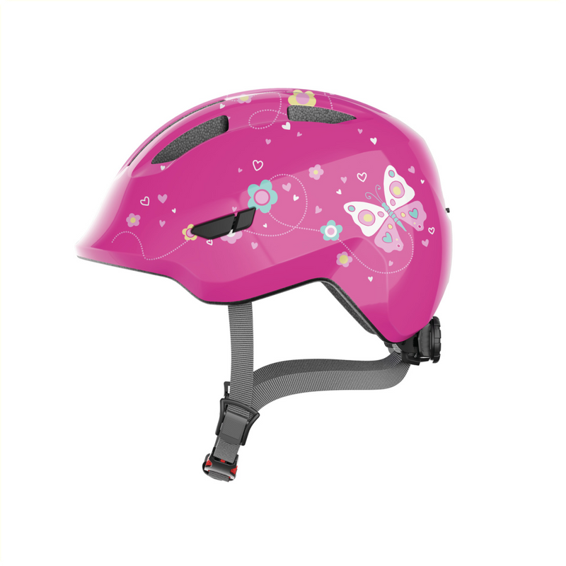 Load image into Gallery viewer, Abus helm Smiley 3.0 pink butterfly M 50-55cm