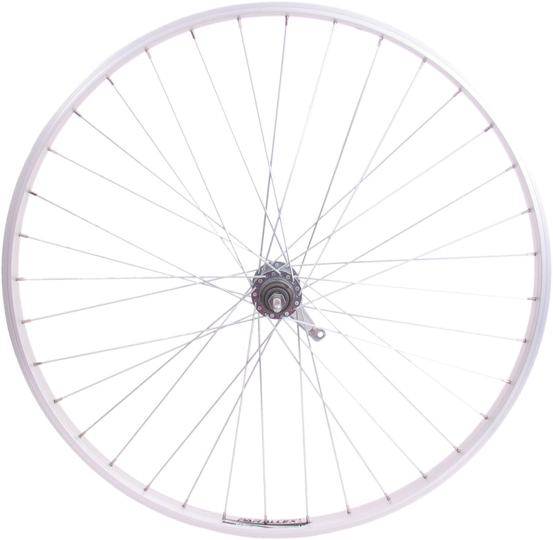 Load image into Gallery viewer, Shimano achterwiel 28 x 1 4 aluminium remnaaf zilver
