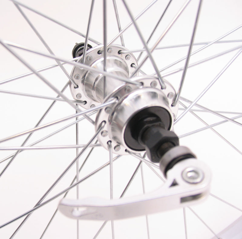 Load image into Gallery viewer, Achterwiel 28 622*21 Parallex velg freewheel naaf met snelspanner zilver
