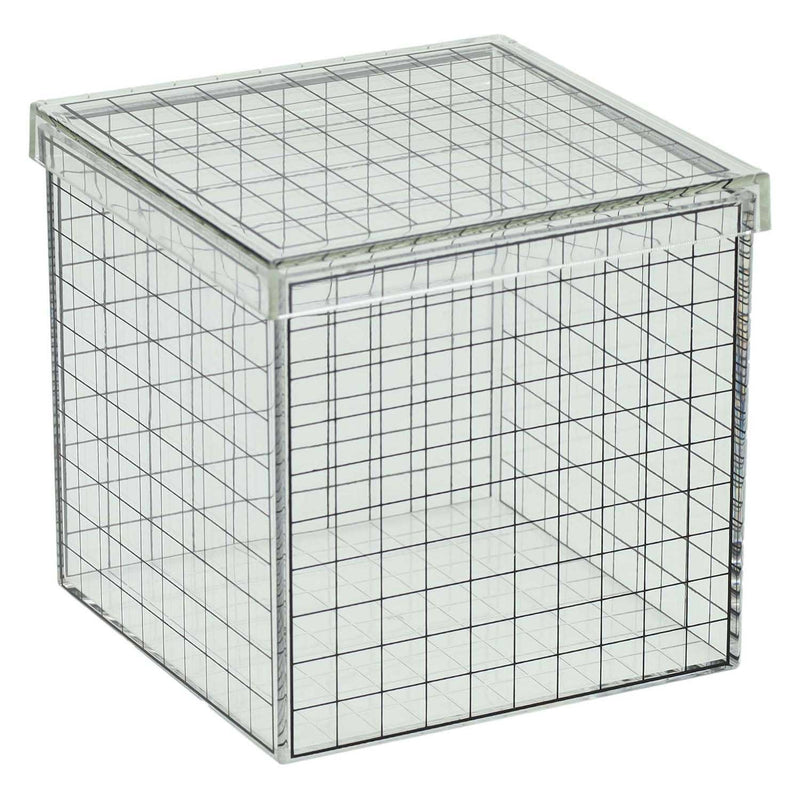 Load image into Gallery viewer, Transparante 3d rasterkubus - 10x10x10 cm