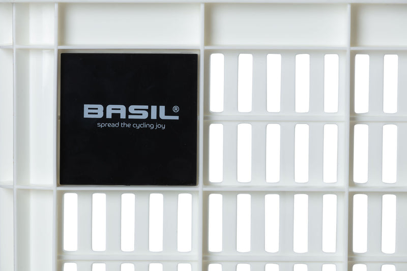 Load image into Gallery viewer, Basil fietskrat S - klein - 17.5 liter - wit