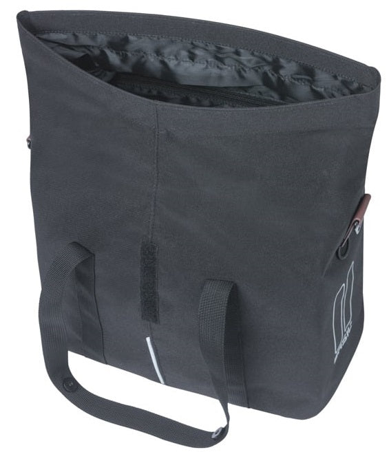 Load image into Gallery viewer, Basil fietshandtas city mik 8 - 11 liter 19 x 30 x 26 cm - zwart