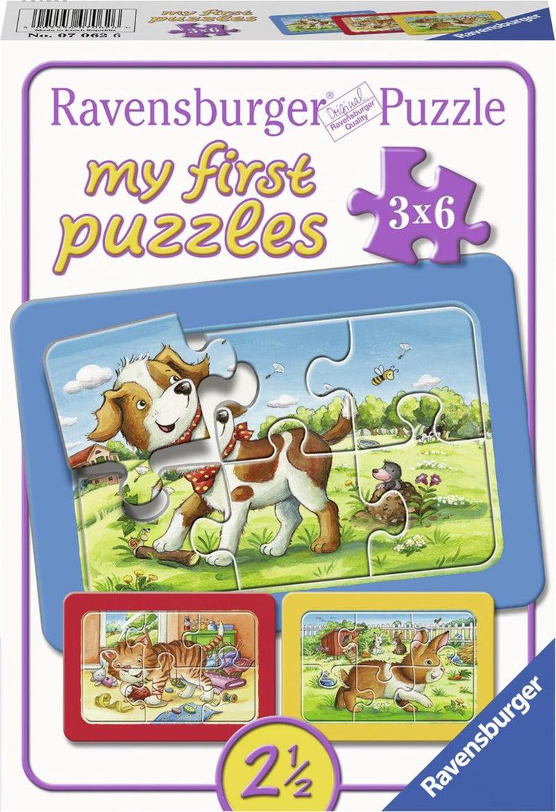 ギャラリービューアに画像をロードする, Ravensburger mijn dierenvriendjes - my first puzzels - 3x6 stukjes - kinderpuzzel