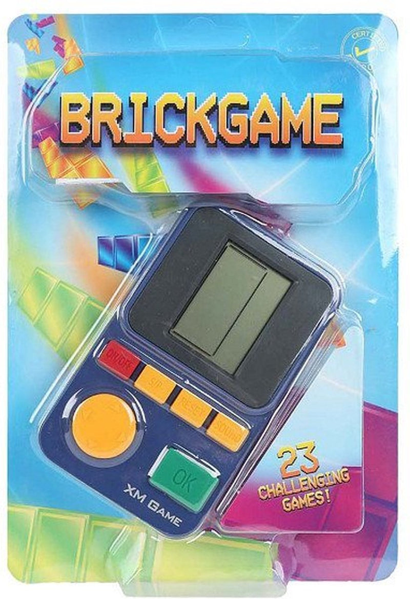 ギャラリービューアに画像をロードする, Van manen brickgame retro spelcomputer 23 spellen 6,5x11cm speelgoed.