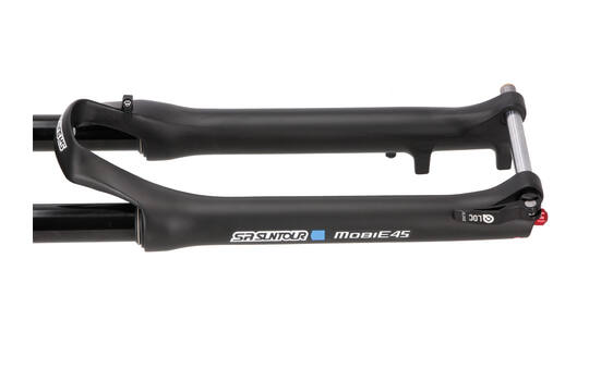 Afbeelding laden in galerijviewer, Srsuntour sr suntour - vork mobie 45 lor ds coil 700c 100mm tapered 15mm zwart