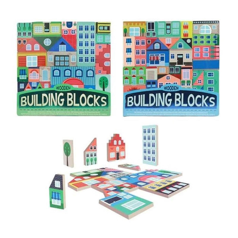 Load image into Gallery viewer, Toi-toys toi toys houten bouwblokken stad