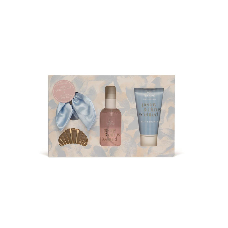 Cargue la imagen en el visor de la galería, Source balance bad giftset sea breeze geschenkset met haar accessoires bodymist 100mlbad douche gel 75ml