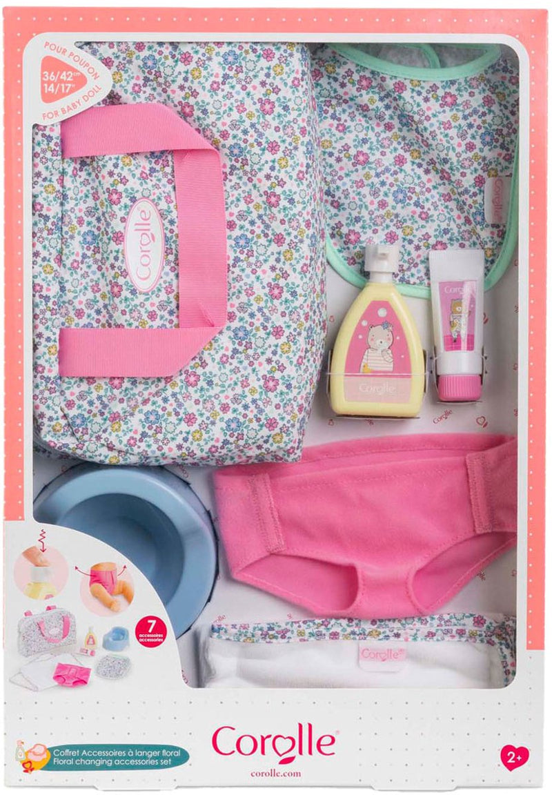 Afbeelding laden in galerijviewer, Corolle luieraccessoires bloemen set voor babypop, 36cm