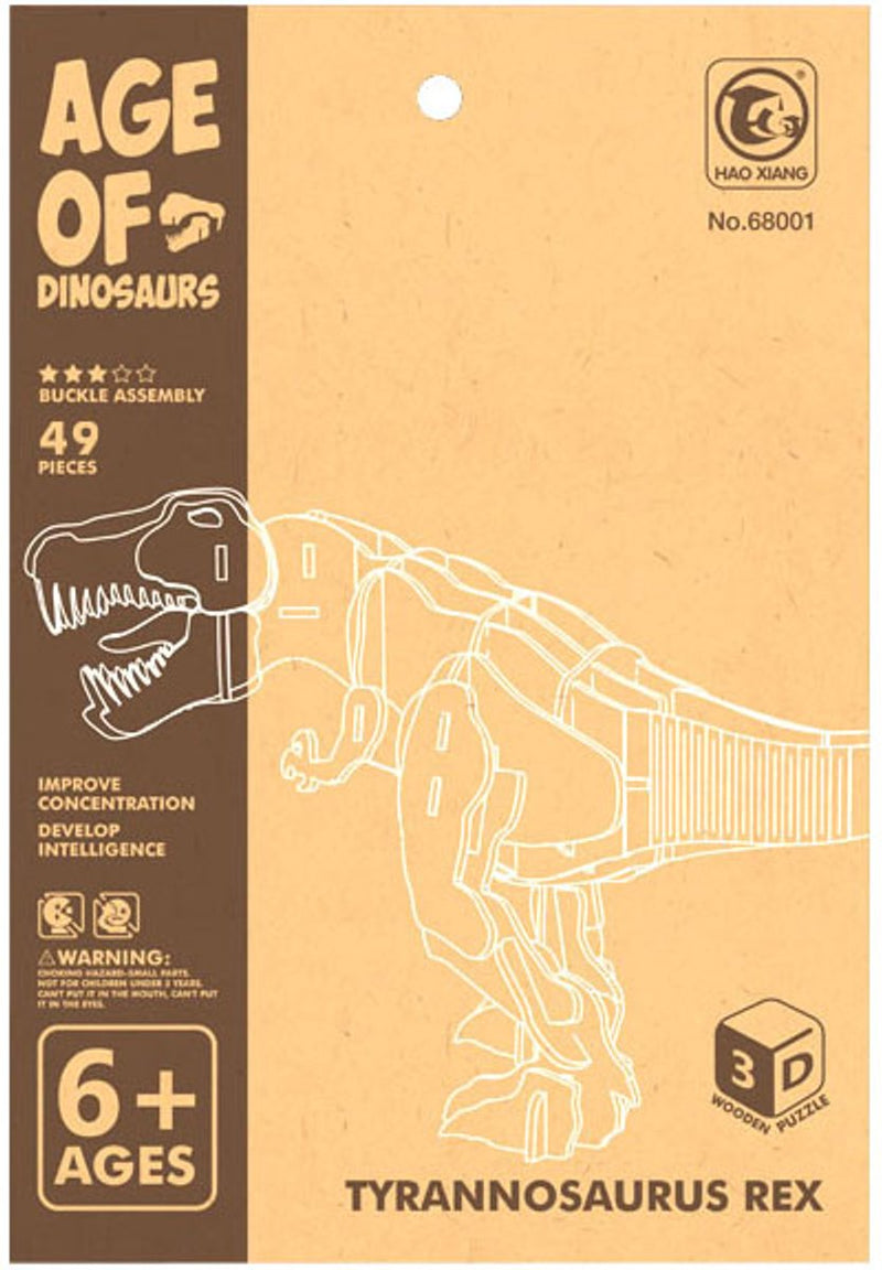 Afbeelding laden in galerijviewer, Lobbes speelgoed bv lobbes houten bouwpakket t-rex dino 3d speelgoed knutselen.