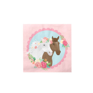 Load image into Gallery viewer, Pic paarden servetten | 6 stuks