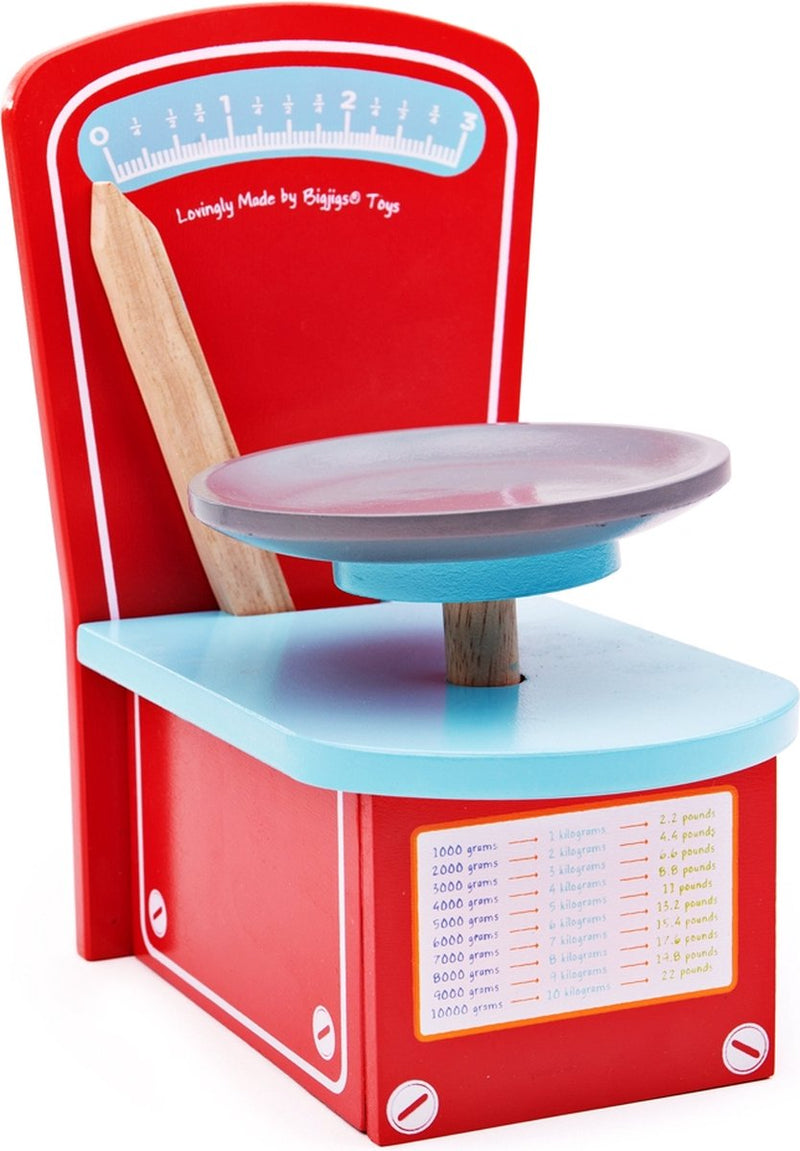 Afbeelding laden in galerijviewer, Bigjigs toys bigjigs houten weegschaal
