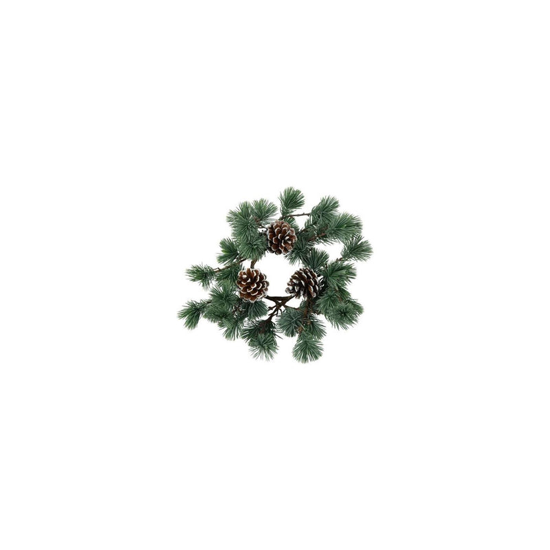 Afbeelding laden in galerijviewer, Country field countryfield krans pinus parviflora grijsgroen zijde ã˜30,5x4cm