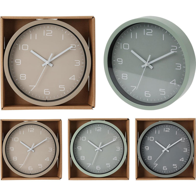 Cargue la imagen en el visor de la galería, Home styling wandklok ã˜20cm 3 assorti wandklok ã˜20cm groen grijs of taupe