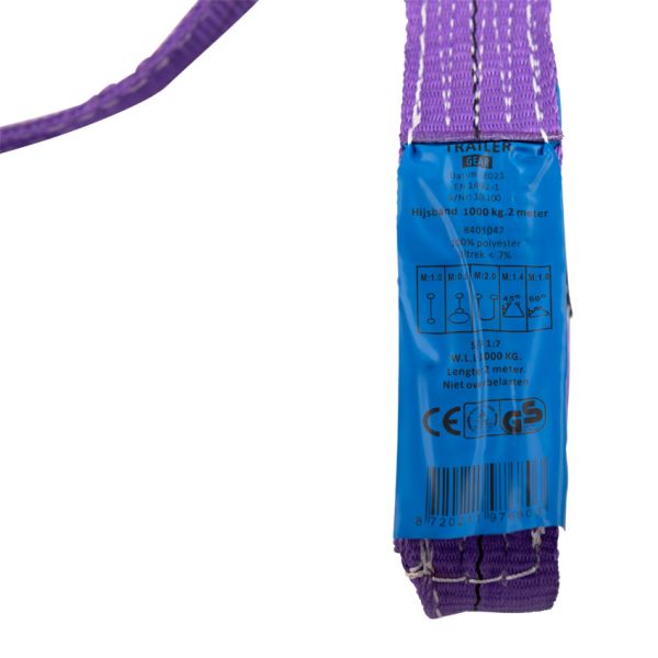 Load image into Gallery viewer, Trailergear hijsband 1 ton 2 meter