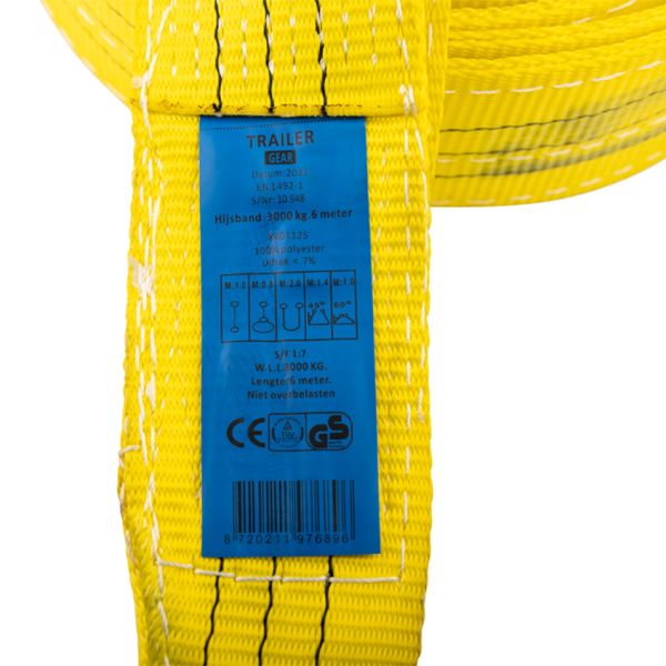 Load image into Gallery viewer, Trailergear hijsband 90 d 3 ton 6 meter