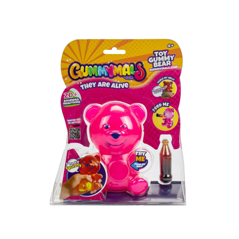 Load image into Gallery viewer, Jiggly pets gummymals gummy bear 12 cm + licht en geluid roze