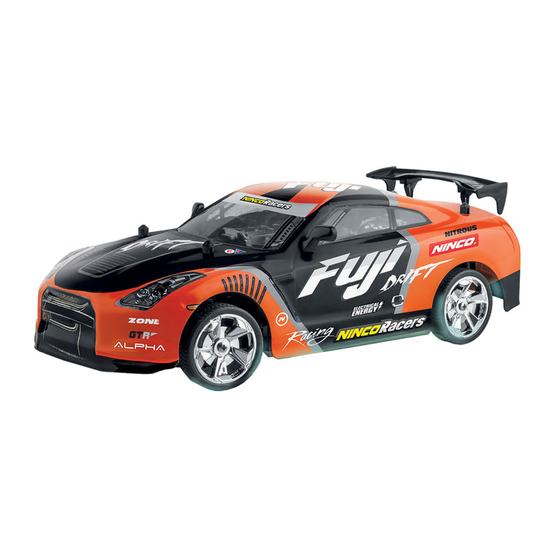 Laden Sie das Bild in Galerie -Viewer, Ninco Ninco RC Fuji Driftauto + Licht 1:18 Oranje Zwart