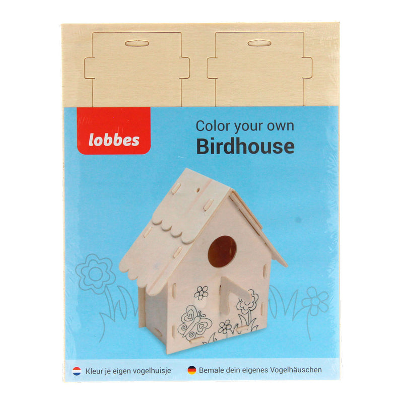 Load image into Gallery viewer, Maak je eigen Houten Vogelhuisje, variatie B