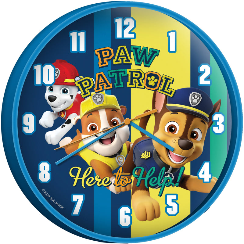 Laden Sie das Bild in Galerie -Viewer, Paw patrol wandklok 25 cm blauw