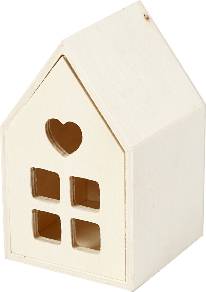 ギャラリービューアに画像をロードする, Creativ company houten huis met lade, 10,8cm