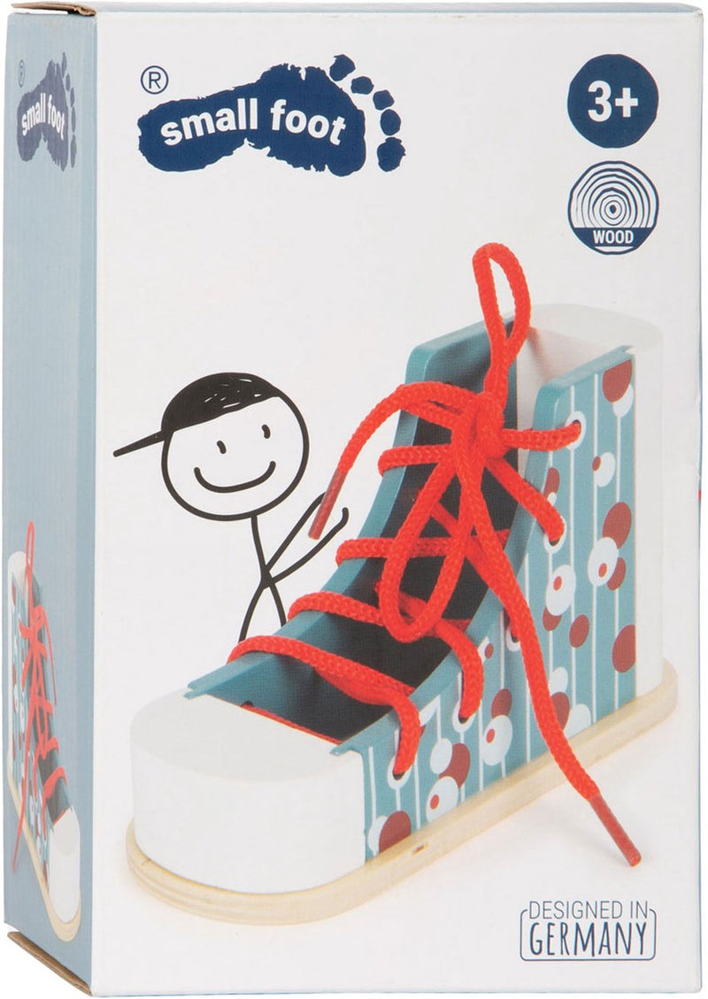 Chargez l'image dans la visionneuse de la galerie, Small foot - houten rijgschoen met veter