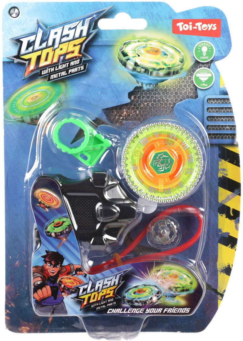 Afbeelding laden in galerijviewer, Toi-toys metalen tol gyro battle met licht