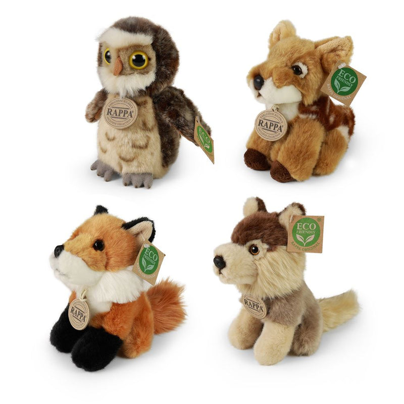 Afbeelding laden in galerijviewer, Pluche wilde dieren assorti 16 cm eco-vr