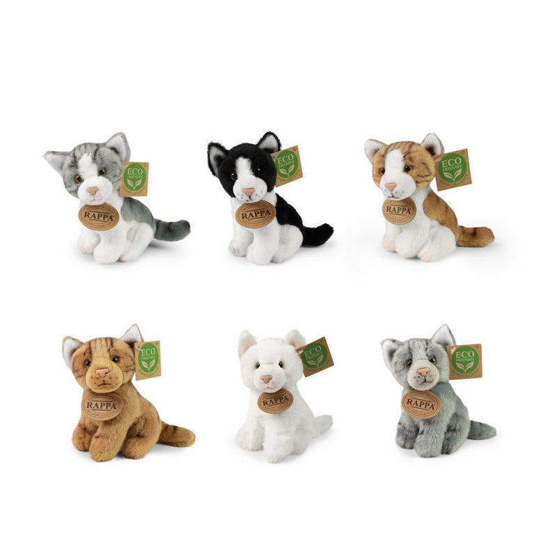 Afbeelding laden in galerijviewer, Pluche katten assorti 14 cm milieuvriend