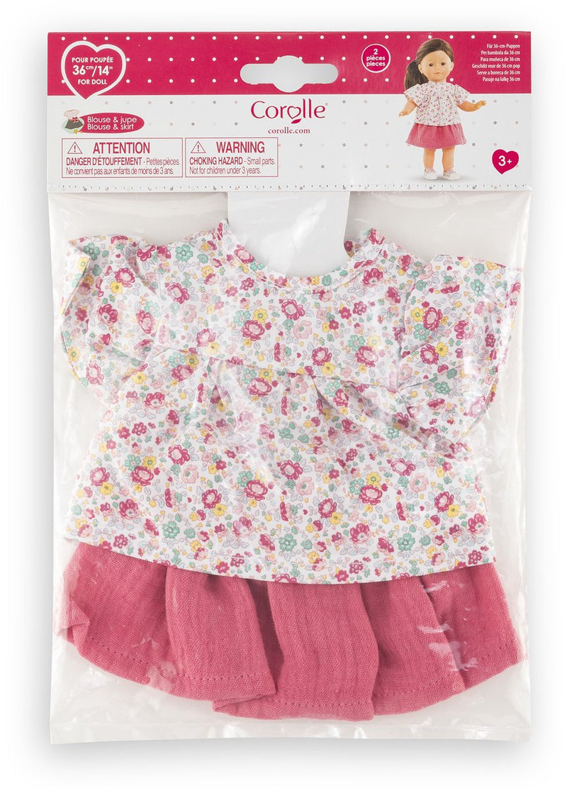 Cargue la imagen en el visor de la galería, Corolle ma poppenblouse en rok - 36cm