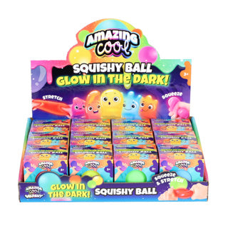 Cargue la imagen en el visor de la galería, Amazing cool squishy bal glow in the dark assorti kleuren | 12 stuks