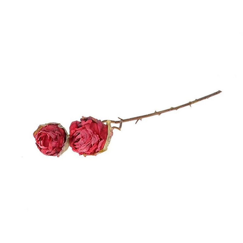 Laden Sie das Bild in Galerie -Viewer, Hbx natural living decotak roos orossy 45cm rood- met dubbele bloemen