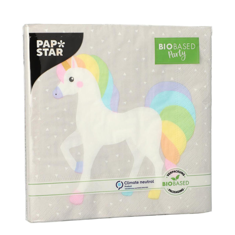 Laden Sie das Bild in Galerie -Viewer, Papstar servetten unicorn 3-laags 33x33cm