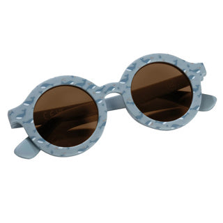 Afbeelding laden in galerijviewer, Little dutch zonnebril rond model met walvisprint uv-400