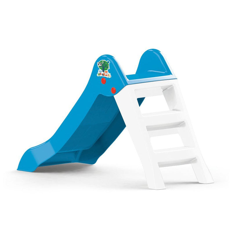 Load image into Gallery viewer, Dolu fisher price glijbaan 70x111x47 cm blauw wit