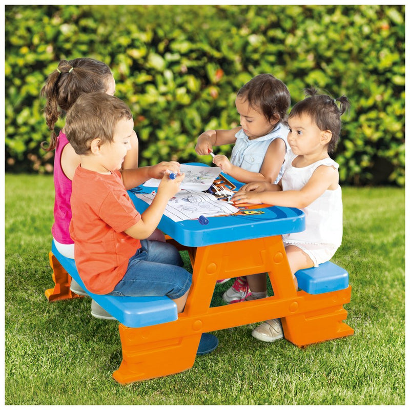 Load image into Gallery viewer, Dolu hot wheels picknicktafel blauw oranje
